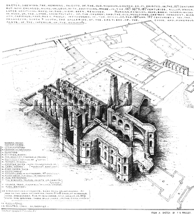 Medieval Gloucester Cathedral Plans and Drawings
