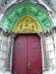 North Facade Red Door